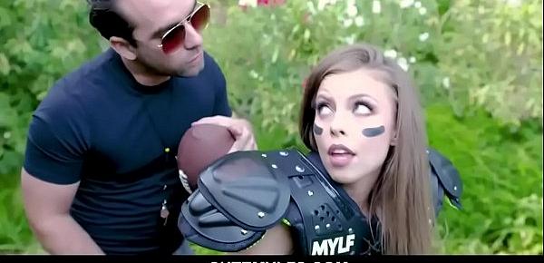  Fit MILF playing football gets fucked on the field - Britney Amber